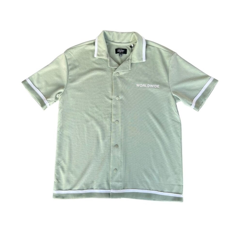Light Green Worldwide Button-up Shirt - Eighty Eight